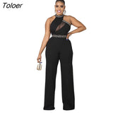 Mesh Skinny Women Jumpsuits Bodysuit Vintage Retro Casual Outfit Print Back Zippers Romper Streetwear Outdoor Wear
