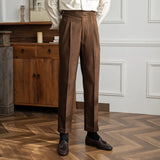 Casual Suit Pants Men's Autumn Business Retro Niche Trousers High Street Hanging Trendy