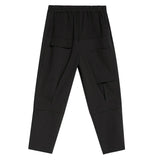 High Elastic Waist Black Pocket Long Harem Pants New Loose Fit Trousers Women Fashion Tide Spring Autumn 2023