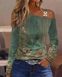 Autumn Simple Metal Buckle Shoulder Collar