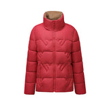 New Autumn And Winter 2024 Free Wash Bright Face Small Fragrant Wind Cotton-Padded Clothes Female Short Small Fashion Slim Warm Coat-Outfit