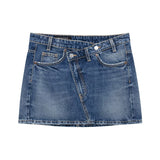 Miniskirt 2025 Spring Packed Assymmetric Single-Dunk Repaired Half-Bidden Dress