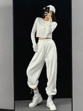 Sweatpants Women Cotton Gray Summer 2022 Oversize Woman Jogging Wide Leg Green Women's Jogger Streetwear Pants