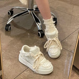 Shooting Star Patchwork Sneakers-Outfit