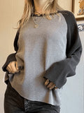 Ribbed Raglan Sleeve Tee-Outfit