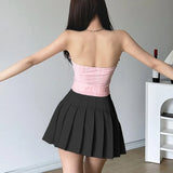 Spring 2024 New Women's Chic Sexy Bow Bow Tight Love Lotus Leaf Side