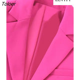 Women Fashion Front Button Cropped Blazer Coat Vintage Notched Collar Long Sleeve Female Outerwear Chic Veste