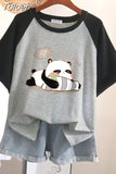 100% Cotton L-3XL T Shirt Plus size Print Tshirt Short Sleeve Patchwork Women Top Summer Couple O Neck Oversize T