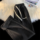 Jeans Men's New Loose Trend High Street Retro Straight Trousers In