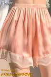 2023 Slim A-line High Waist Mini Cute Korean Girls Underwear Skirts Women Laced Up Skirts Harajuku Preppy