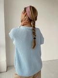Oversized Knitted Sweater Women Autumn Winter Thick Solid Pullovers Female Warm Cozy Jumper Casual Knitwear Tops