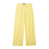 Spring And Summer New Striped Loose Shirt 3217253 Pajamas Trousers