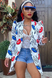 Print Turndown Collar Africa