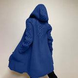 Women Knitted Sweater Cardigan Open Stitch Hooded Letters Loose Sweaters Fall Fashion New Sweaters for Women