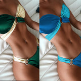 Toloer Bikini Bikini Ladies Split Bucolor Sexy Swimwear C567QY-Outfit