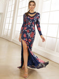 Sequin Tie-Back Split