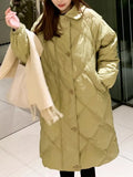 VAREY LIN New Winter Single Breasted Long Jacket Women Casual 90% White Duck Down Coat Lady Fashion Solid Color Warm