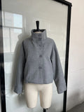 Spring And Autumn New Temperament Trend Collar Buckle Jacket Short