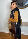 Winter Contrast Long Sleeve Hoody Casual Long