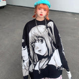 Anime Death Note Misa Cosplay Costumes Amane Imitation Sexy Tops Sweater Uniform Outfit Anime Loose Sweater