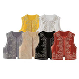 And Winter New Bead Embroidered Velvet Vest