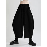 High Elastic Waist Coffee Shaped Long Wide Leg Pants New Loose Fit Trousers Women Fashion Tide Spring Autumn 2023