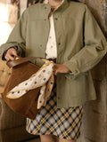 Retro Collared Jacket Jacket Women's Spring 2025 New Small Gentle Thin Loose