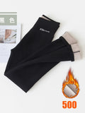 Thick Winter Leggings Women Warm Inner Fleece Pants High Waist Oatmeal Velvet Winter Women Leggings Thermal