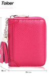 Women Credit ID Card Holder Case Extendable Business Bank Cards Bag Wallet Coin Purse Carteira Mujer