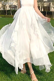 Summer Women Maxi Long Sundress Suspenders Solid Ruffls Fairy Vestidos Long Elegant Feminine Holiday Beach Romantic