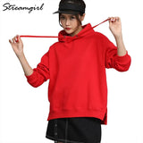 Women Hooded Sweatshirts Autumn 2021 Cotton Oversize Clothes Loose White Hoodies Women Vintage Oversize Sweatshirt With