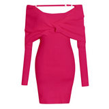 High Street Pullover Dress For Women Slash Neck Long Sleeve High Waist Mini Dresses Female Clothing Style