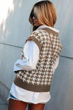 V-Neck Capped Sleeve Knit