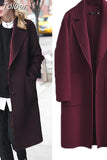 Autumn Winter Coats 2023 European Style Women Long Coats Single-breasted Hairy Female Long Jacket Coat Women