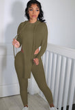 Casual Irregular Hoody Top and Pants