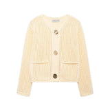 Autumn Street Shirt Fashion Cute Crochet Wool Vest Knitted Thick Knitted Vest Women's