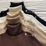 Sweater Woman With Bottom Shirt Autumn And Winter New Long Sleeves To Keep Warm Body Solid Color Knitted