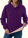 Wish Autumn And Winter Fashion Women's Clothing Warm Pocket Hoodie Coat