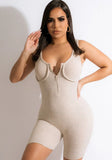 Sexy V-neck Sleeveless Solid Skinny