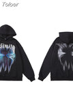 Hop Sweatshirt Y2k Oversize Hoodies Illusion Letter Print Hooded Hoodie Woman Clothes Harajuku Cotton Fleece Pullover