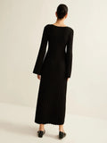 Women's Fashion Fashion Style Commuting Style V-Neck Knitted Dress For Autumn/Winter