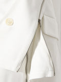 Asymmetrical Women's Blazer New Notched Loose Single Breasted Metal Zipper Long Sleeve Suit jackets Tide Autumn 2023