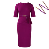 Women's 2025 Summer New Fashion Solid Color OL Tongle Ass African