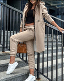 New Fashion Casual Hooded Grip Velvet Jacket Two Sets Of Women's