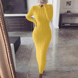Dress Black Long Sleeve Plus Size Clothing Autumn Winter Fashion Twist Knitted Jumper Sweater Dresses For Women