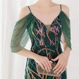 Sequin Strap Mermaid Long Evening