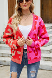 Print Button Down Dropped Shoulder