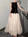 Design Dress Women 2025 Summer New Elegant Wind Nail Design Feel Sleeveless Body
