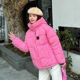 Thicker Bread Clothes Short Down Cotton-Padded Jacket Female Small Winter Jacket Cotton-Padded Jacket 2024 New Show Thin-Outfit