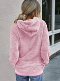 Casual Fleece Zipper Long Sleeve Hooded